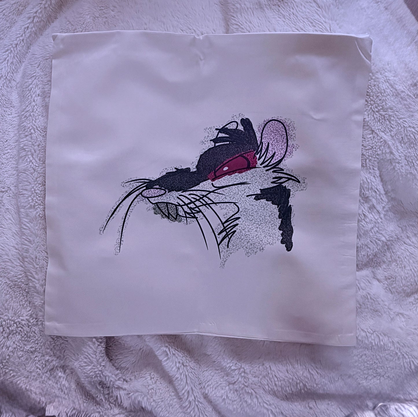 HOUSSE COUSSIN 40X40CM : RAT CARTOON