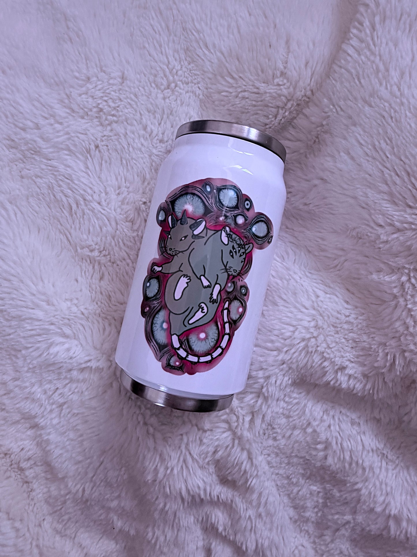 THERMOS CANETTE : RAT SIAMOIS