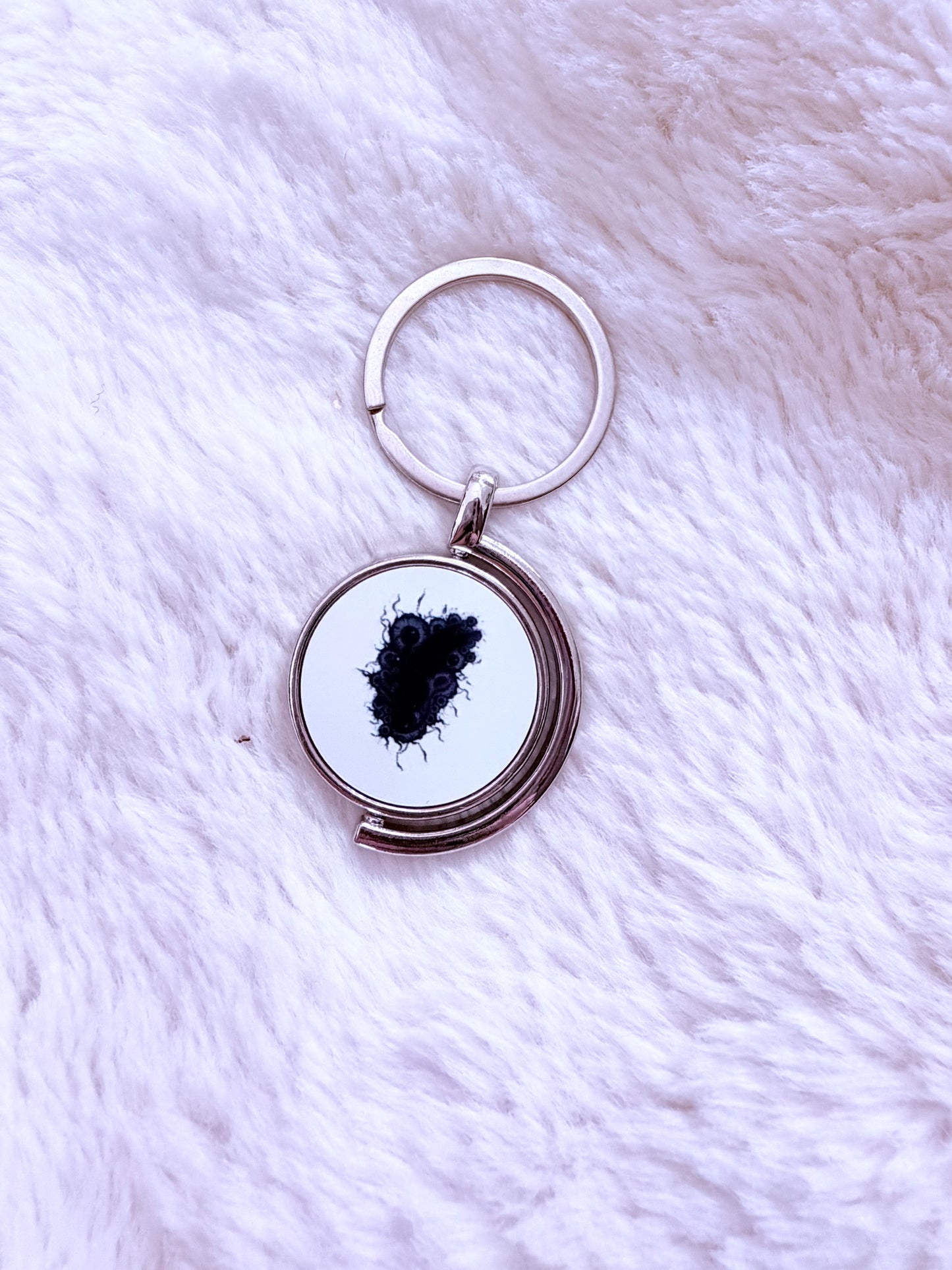 PORTE CLE ROTATIF : RAT COULEUR LOKI & MOON