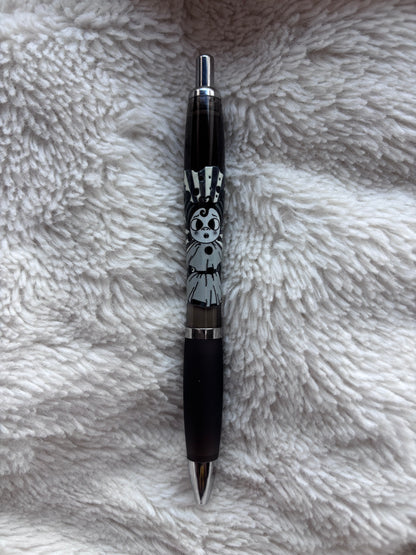 STYLO BLEU CLOWN MONOCHROME