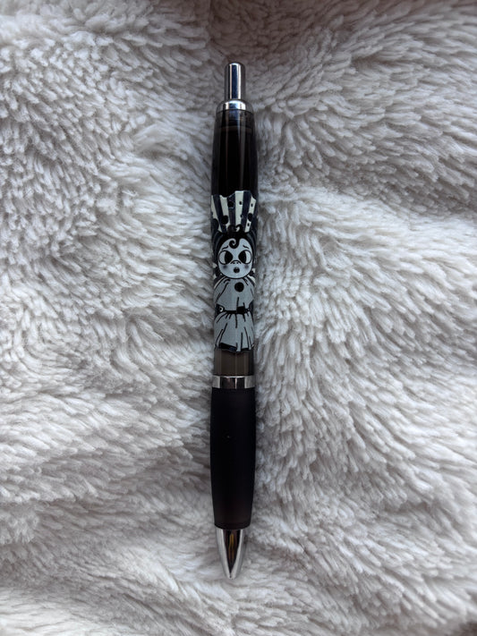 STYLO BLEU CLOWN MONOCHROME