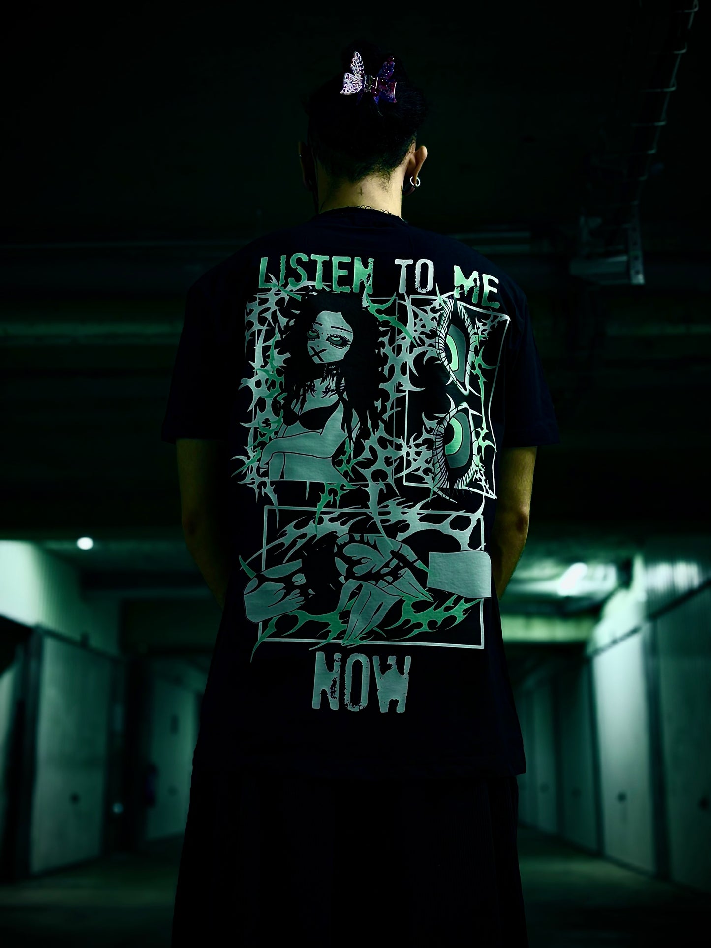 T-SHIRT XL NOIR : LISTEN TO ME NOW