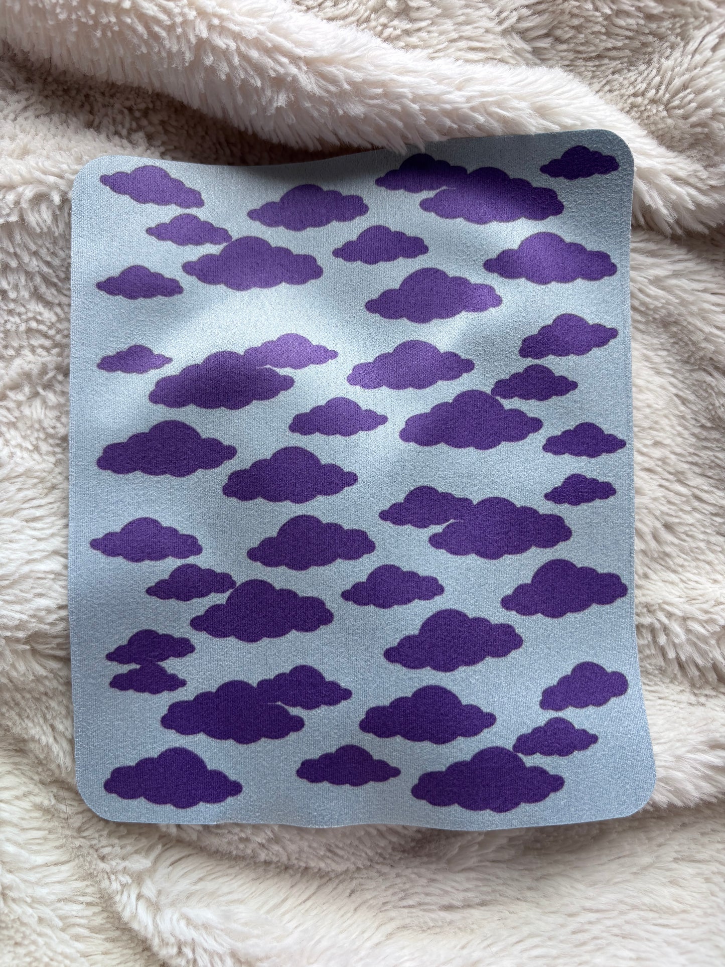 CHIFFON MICROFIBRE BLEU : NUAGE