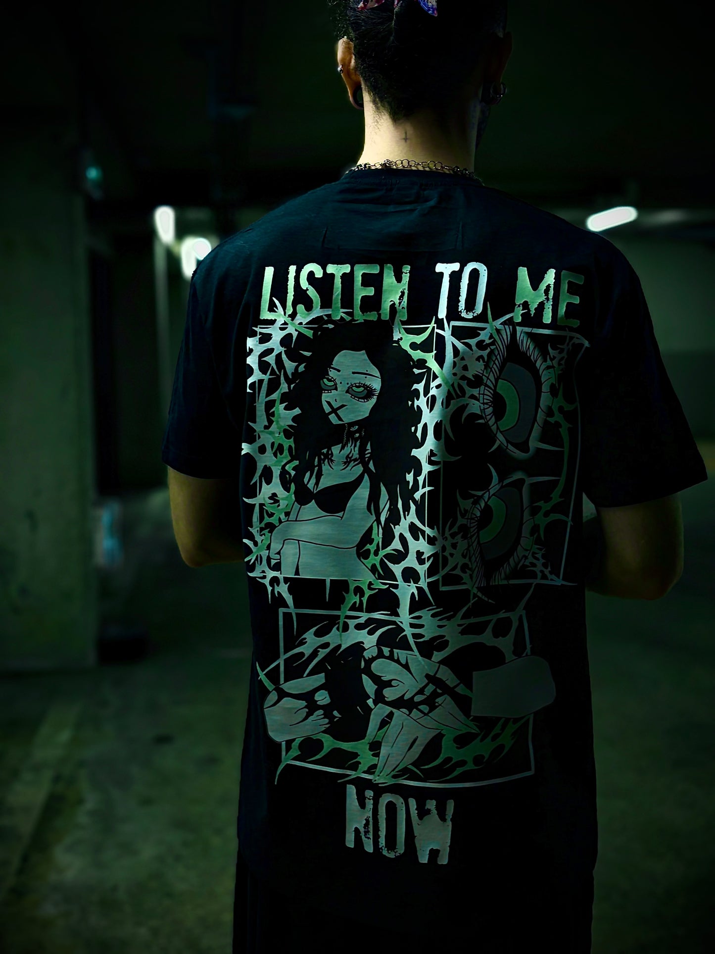 T-SHIRT XL NOIR : LISTEN TO ME NOW
