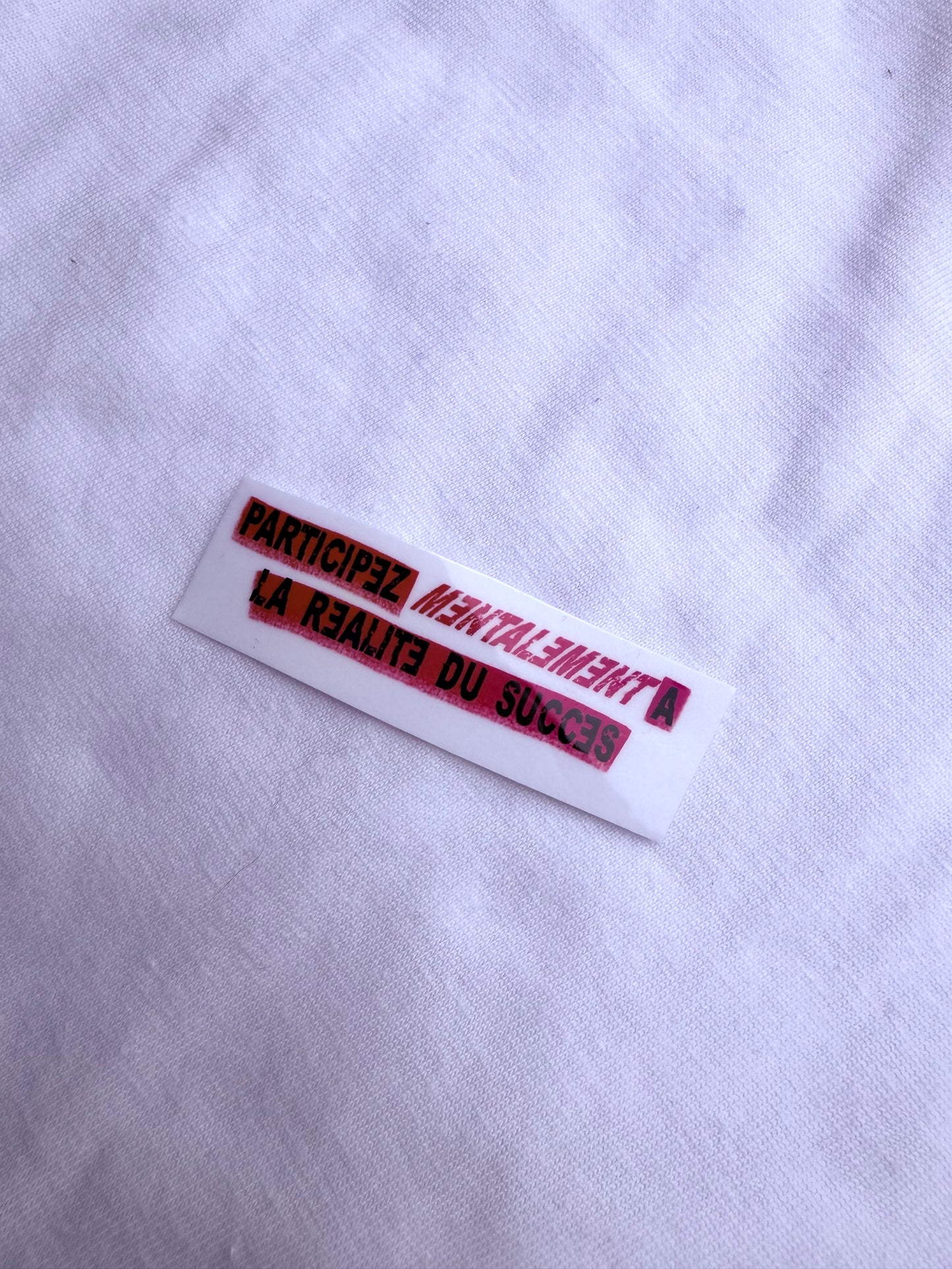 STICKERS TRANSPARENT SUCCES