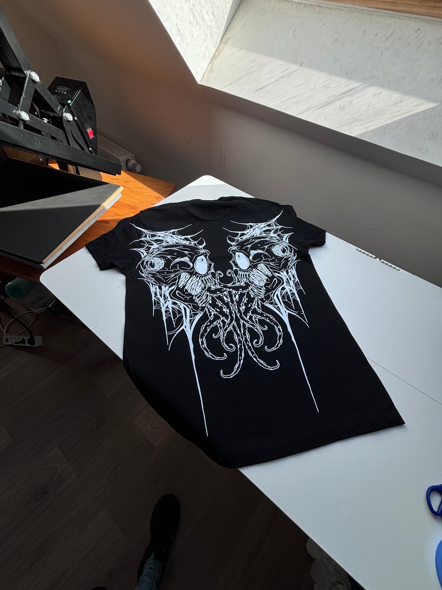 T-SHIRT SKULL S NOIR