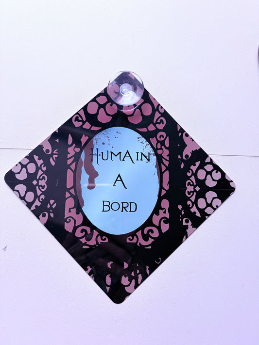 PLAQUE DÉCORATIVE POUR VOITURE
