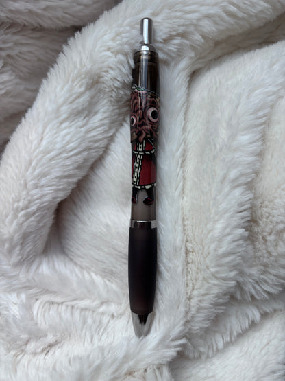 STYLO BLEU : CAISSE HUMANISE