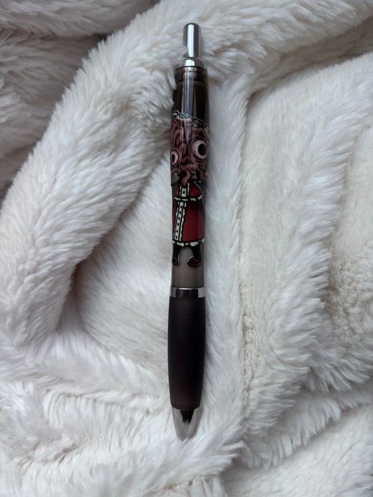 STYLO BLEU : CAISSE HUMANISE