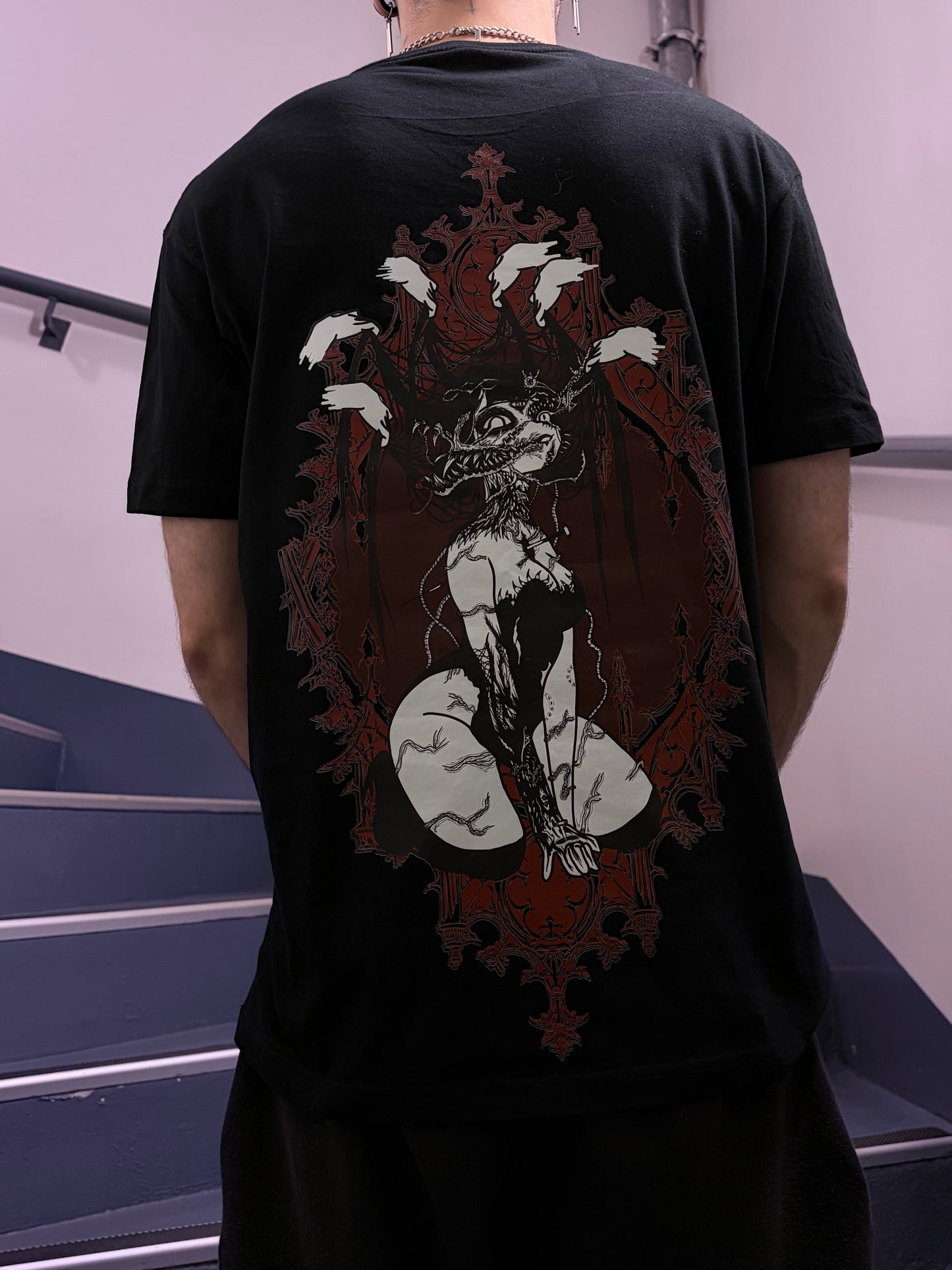 T-SHIRT CHANGE IN PROGRESS