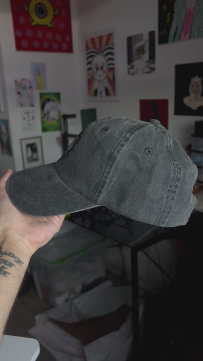 CASQUETTE NOIR CHINE FOETUS