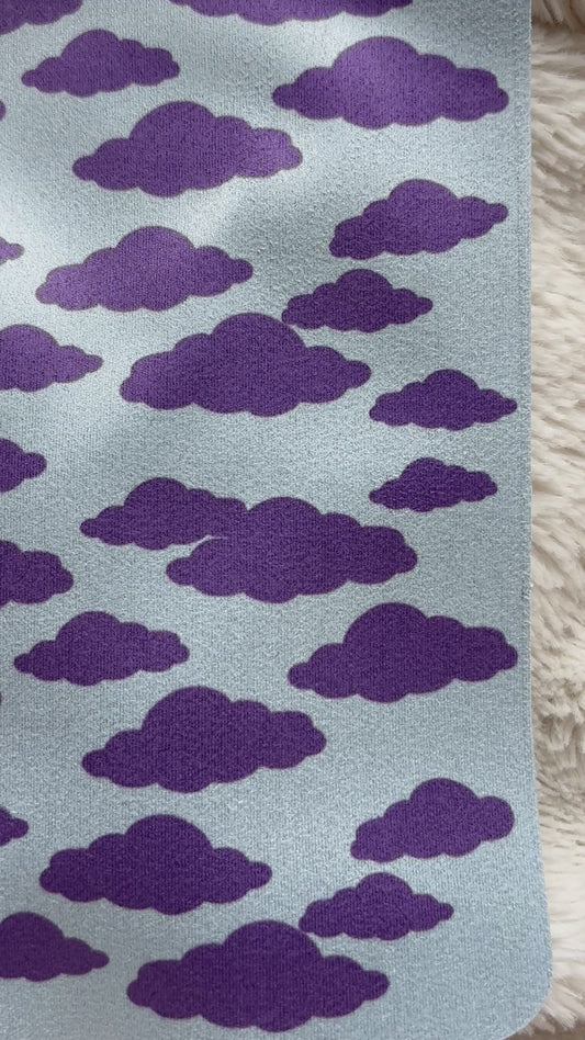 CHIFFON MICROFIBRE BLEU : NUAGE
