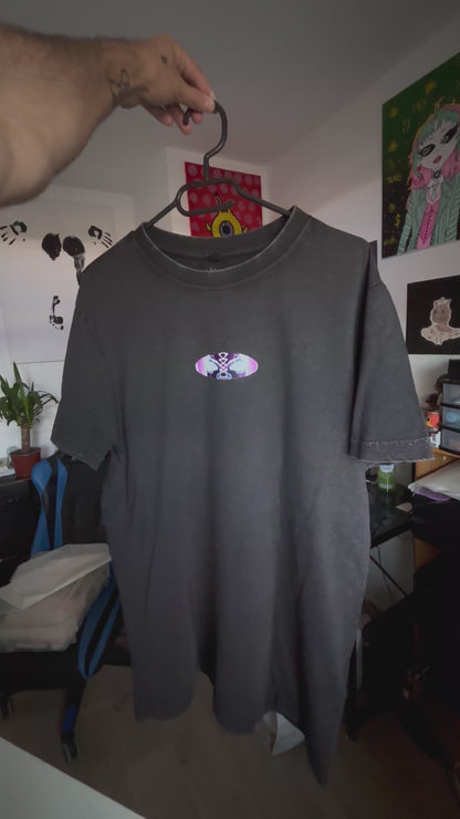 T-SHIRT NOIR CHINE MANTE MADAME